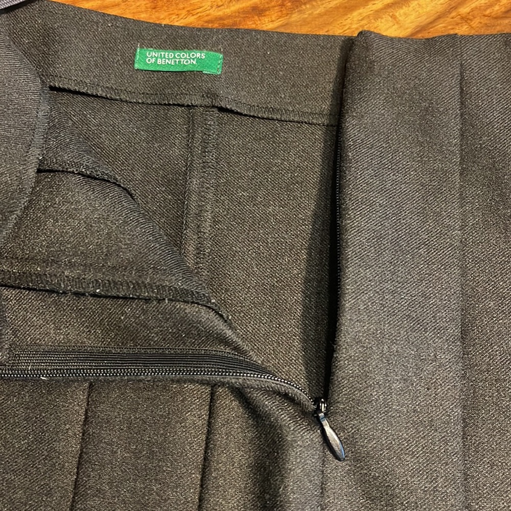 Vintage Benetton tulip skirt dark grey - Picture 3 of 5
